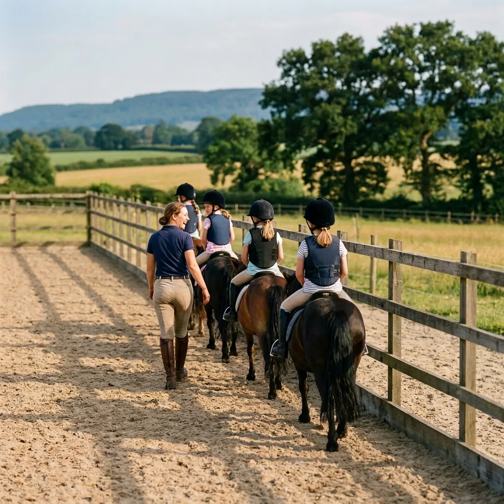 Cours de poney à Longessaigne, Rhône